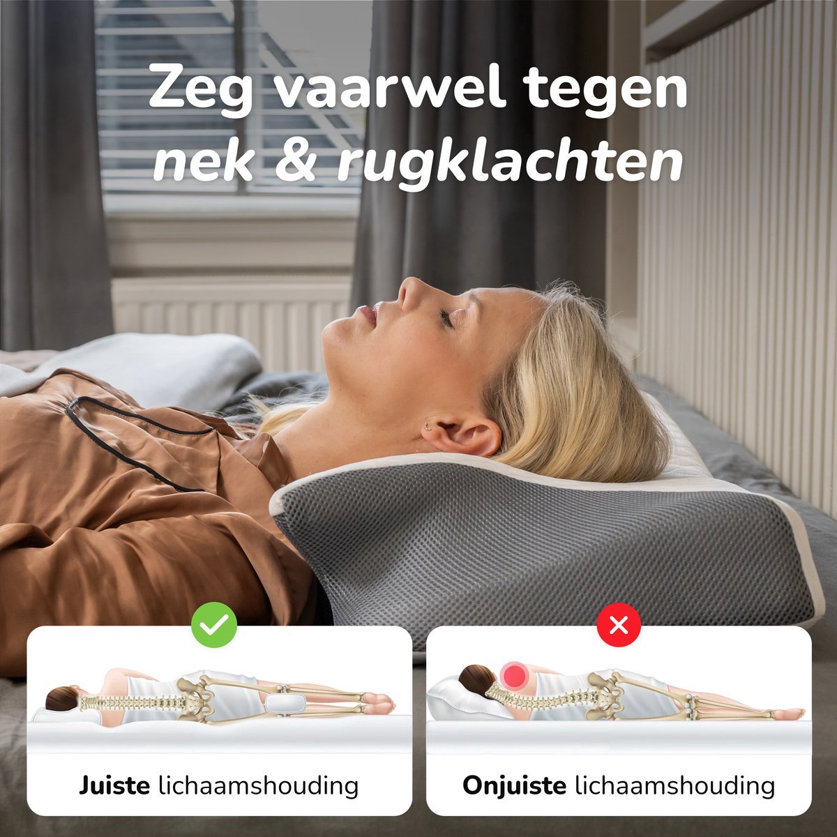 Alyze Anti-snurk kussen — Stop met snurken vanaf de eerste nacht