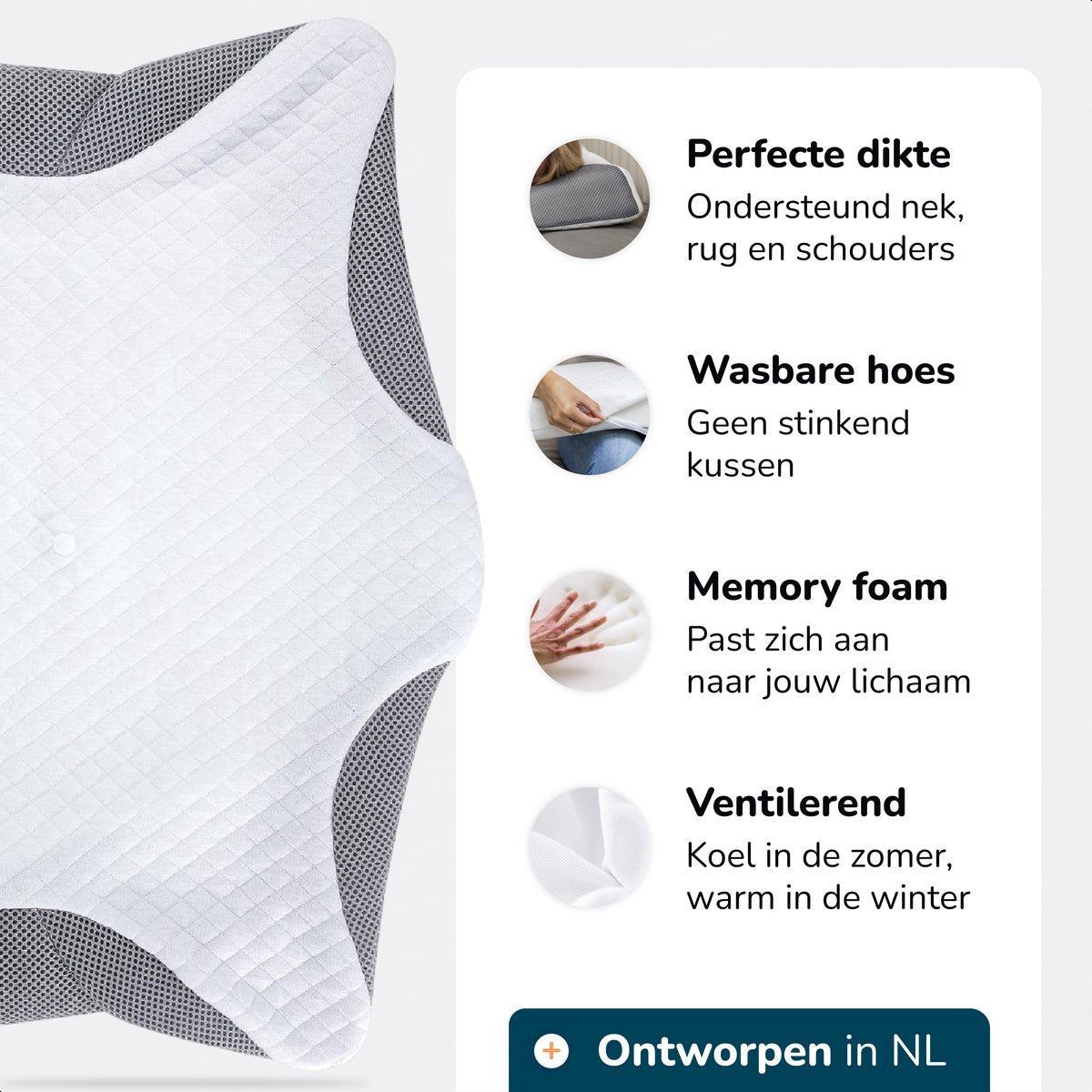 Alyze Anti-snurk kussen — Stop met snurken vanaf de eerste nacht